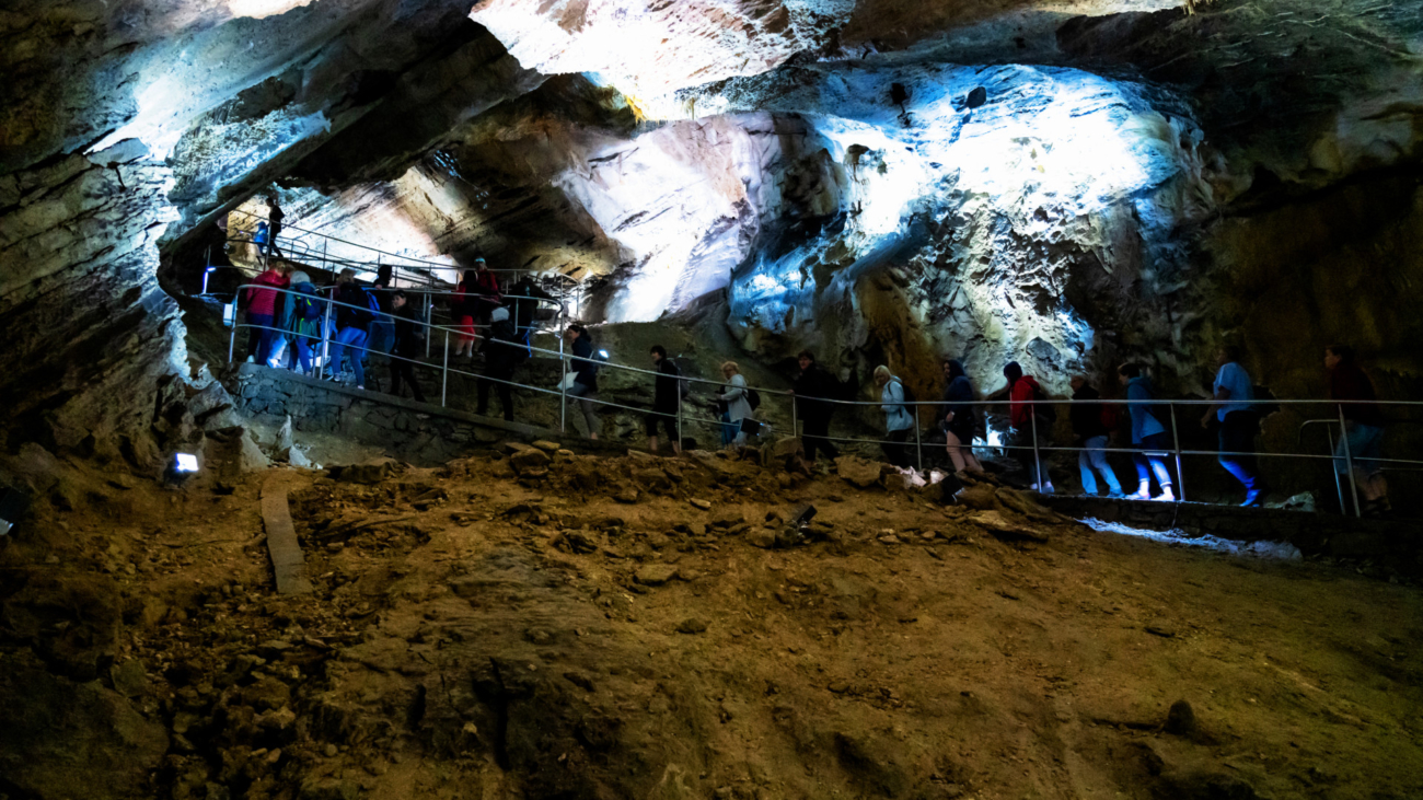 Gallery Belianska Cave - eastern part of the Belianske Tatras in Slovakia
