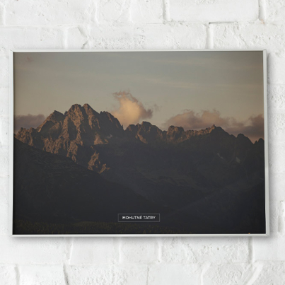 Poster zobrazujúci slovenské Tatry. Poster do vašej obývačky