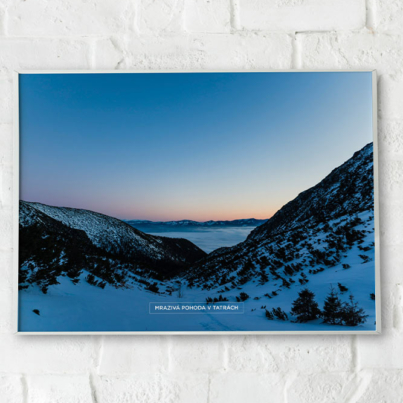 Krásny poster mrazivej doliny v Tatrách. Môžete ho mať doma tiež.