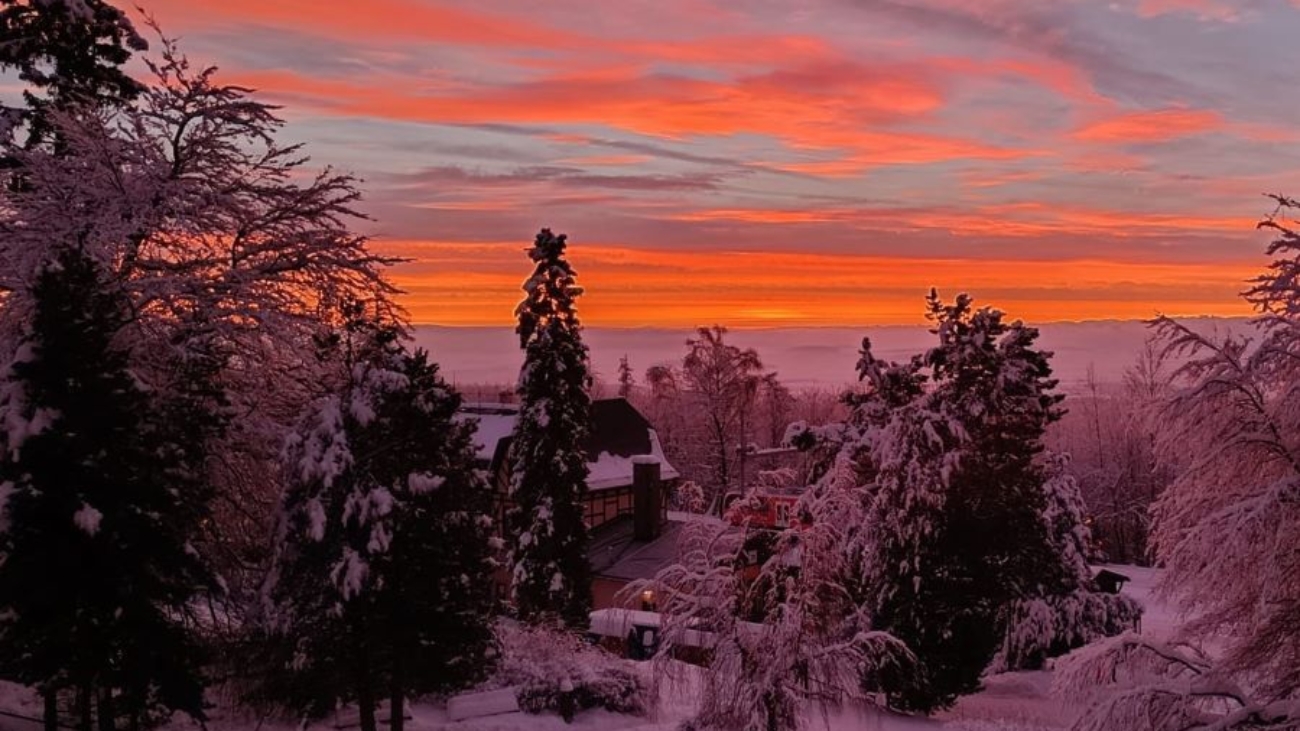Východ slnka v Tatrách