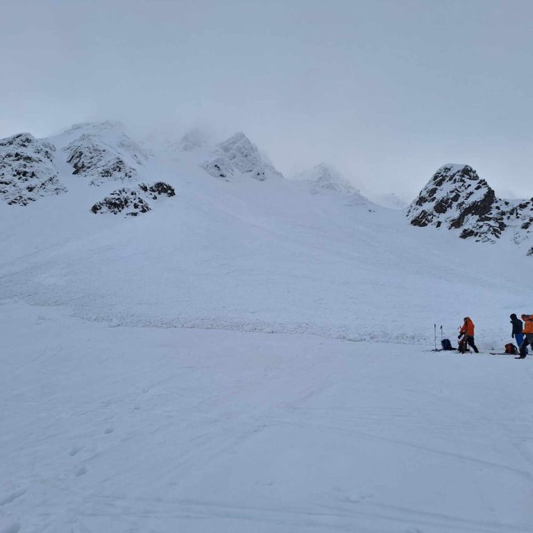 Pád lavíny zo Salatína