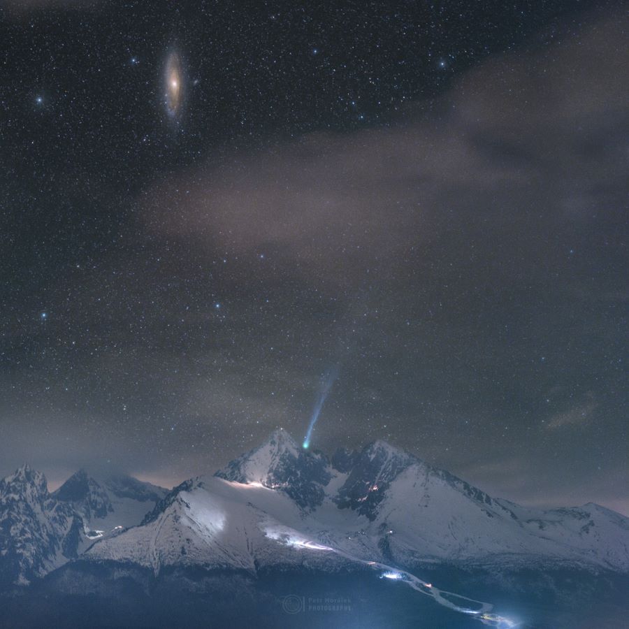 Slávna kométa nad Tatrami