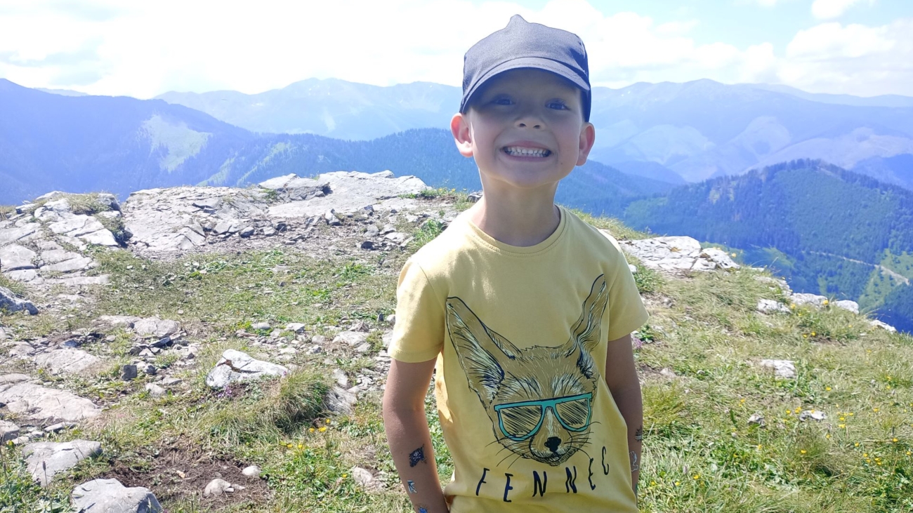 Malý Dárius Rosa je veľký turista