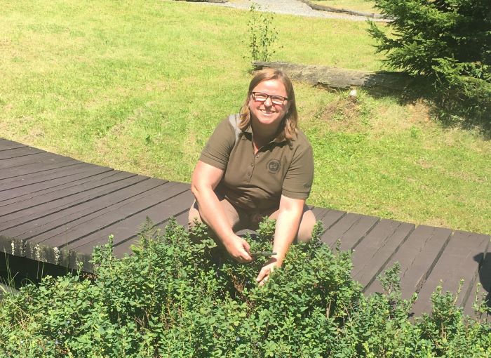 Katarína Žlkovanová v tatranskej botanickej záhrade
