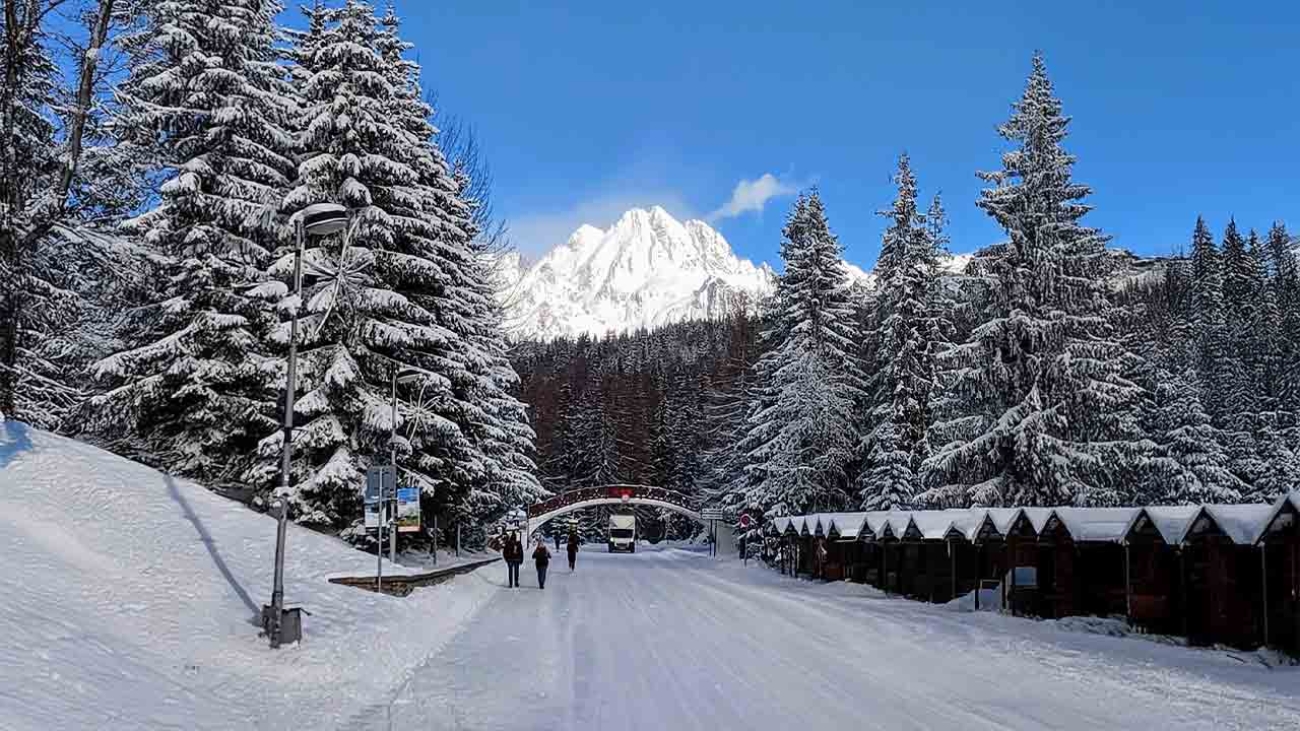 Štrbské pleso v zime