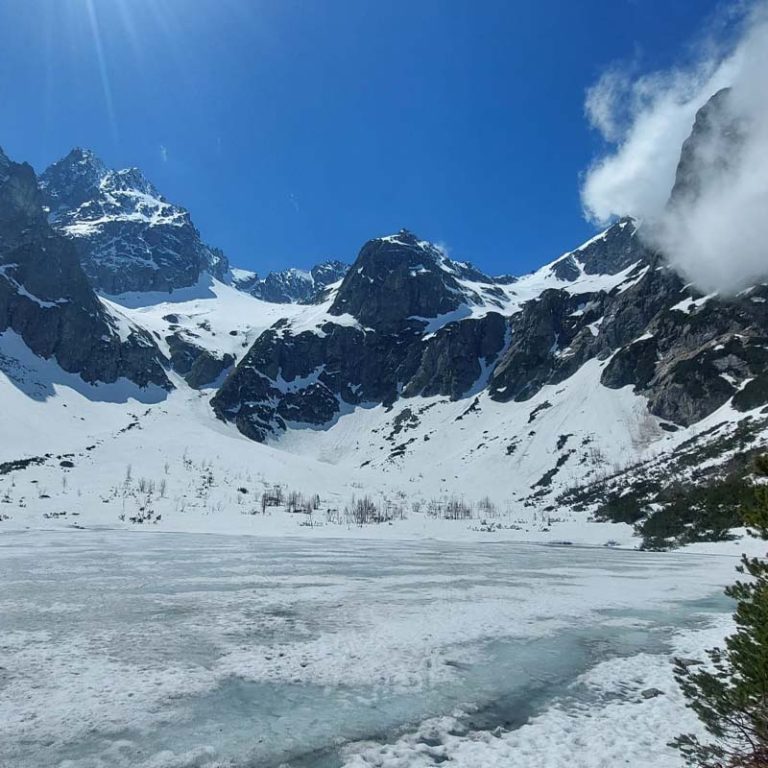 Zamrznuté Zelené pleso. Foto: Lucia Beňová.