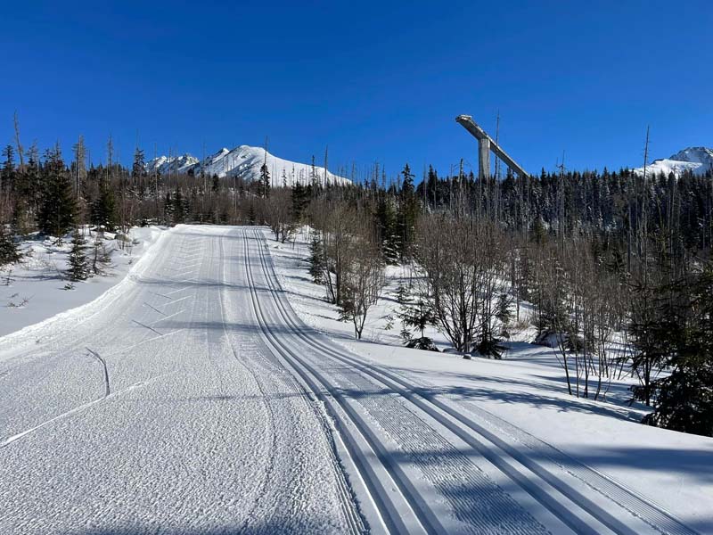 Areál bežeckého lyžovania Snow Štrbské pleso. Foto: Iveta Prextová.