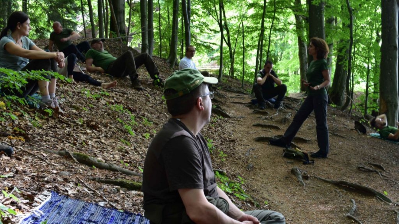 Lesný kúpeľ. Môžete si ho skúsiť aj v Tatrách