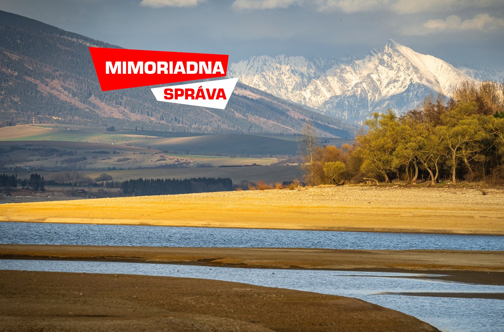 Jar Tatrách so symbolom Slovenska