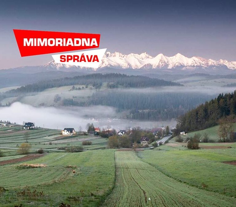V nedeľu sa nad Tatrami rozprší