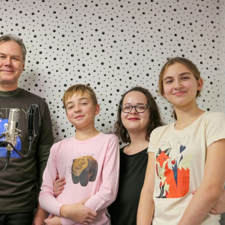 Tím, ktorý pre vás pripravuje podcast S batohom cez hory. Jaro Kizek (zľava), Vladko Suchanič, Táňa Altusová a Petra Tvrdá