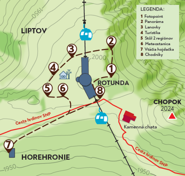 Mapa náučného chodníka