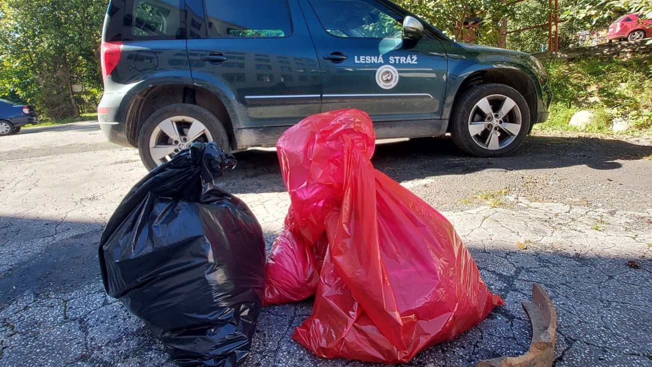 Odpad, ktorý vyzbierali dobrovoľníci počas akcie Čisté hory minulý rok. Foto: Facebook Správa TANAPu.
