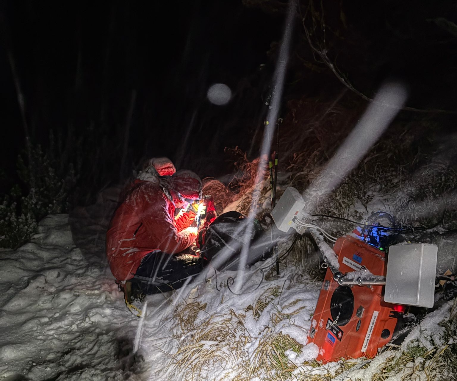 Záchranná akcia pri Malom Studenom potoku. Foto: archív HZS.