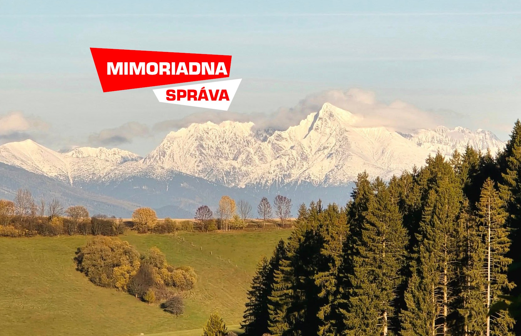 V Tatrách je vysoko v horách súvislá snehová pokrývka