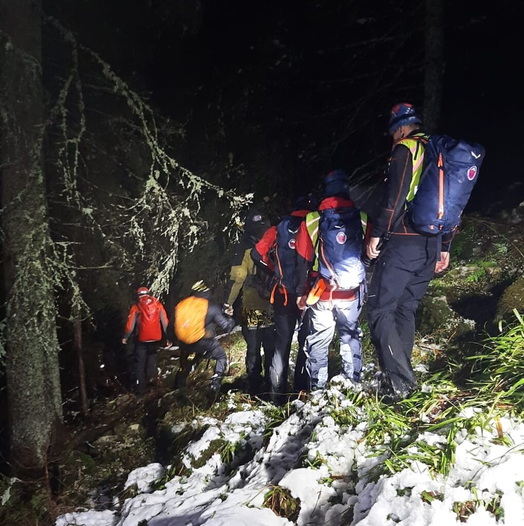 Záchranná akcia Horskej záchrannej služby v Nízkych Tatrách. Foto: archív HZS.