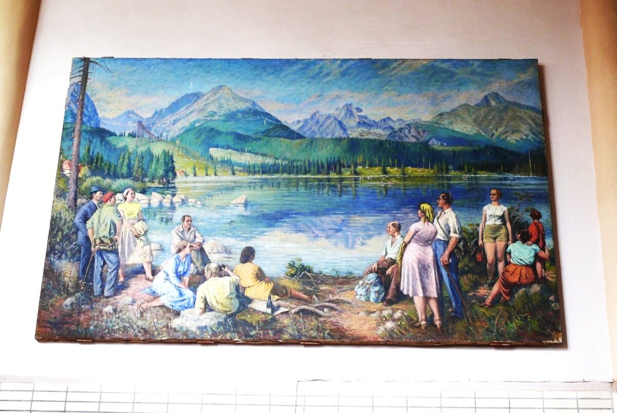 Obraz pred polstoročím tvoril súčasť stanice Tatranská Štrba