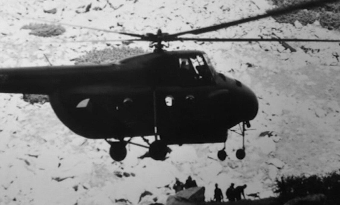 Prvý záchranný let vrtuľníkom v Tatrách