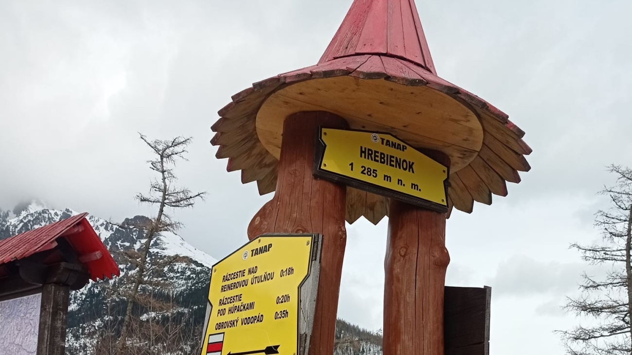 Záťažový text turistov pri Hrebienku zdrží