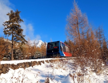 Pozemná lanovka zo Starého Smokovca na Hrebienok. Foto: Lenka Bodišová.