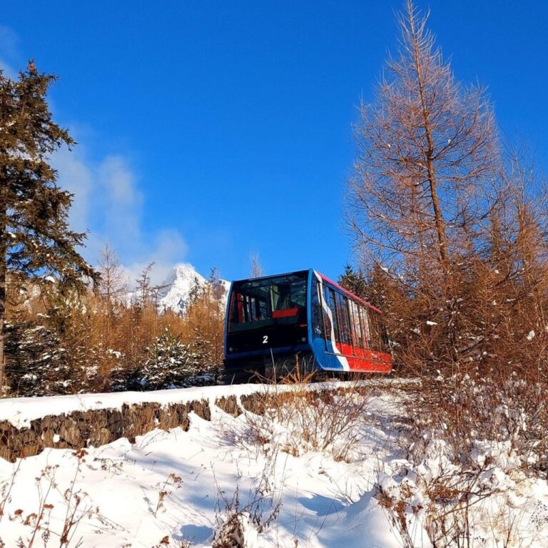 Pozemná lanovka zo Starého Smokovca na Hrebienok. Foto: Lenka Bodišová.