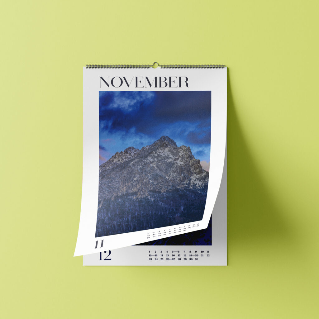 Kalendár, ktorý prináša atmosféru Tatier k vám domov. Foto: Betka Kucbelová.