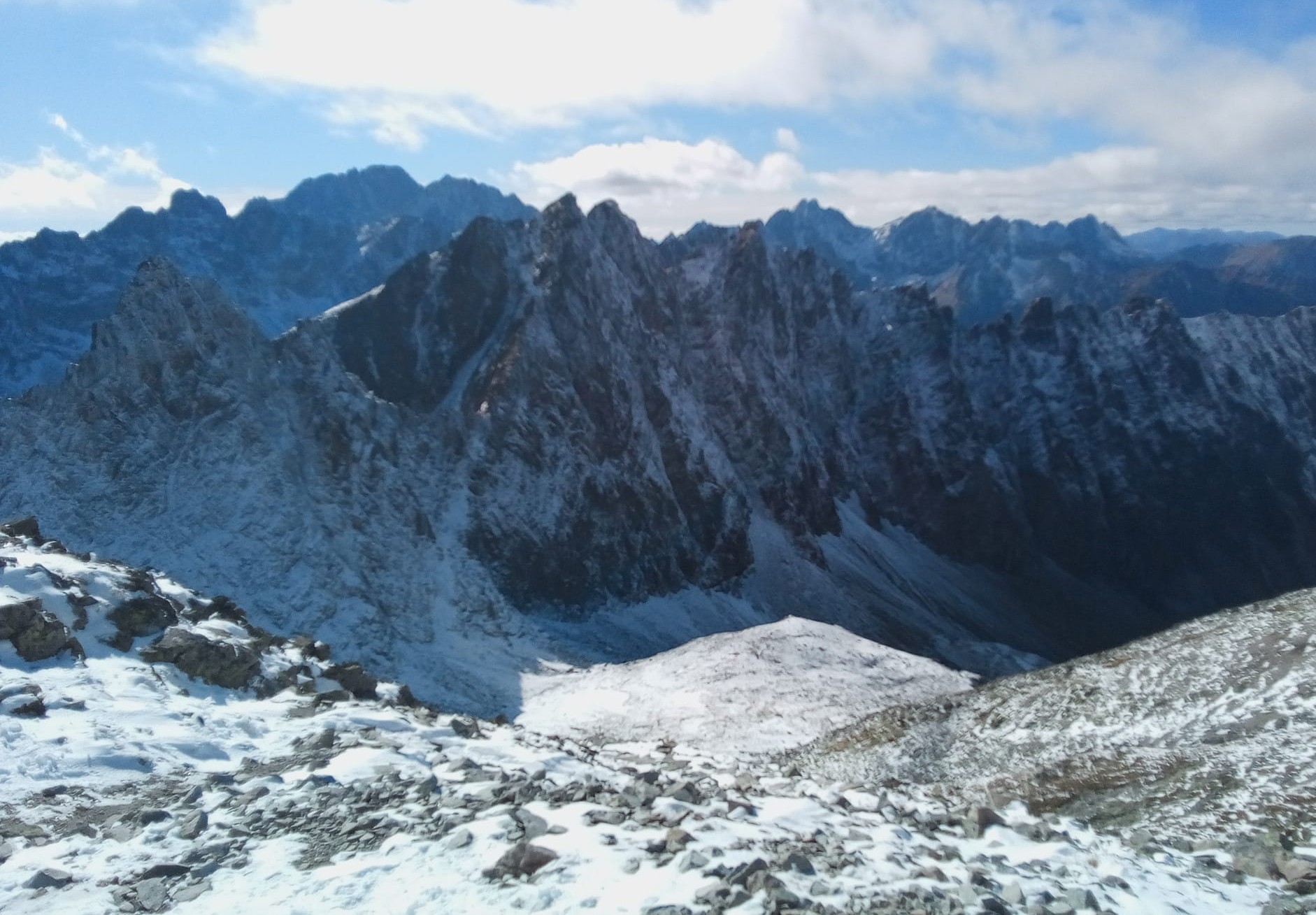Pohľad zo sedla Sedielko