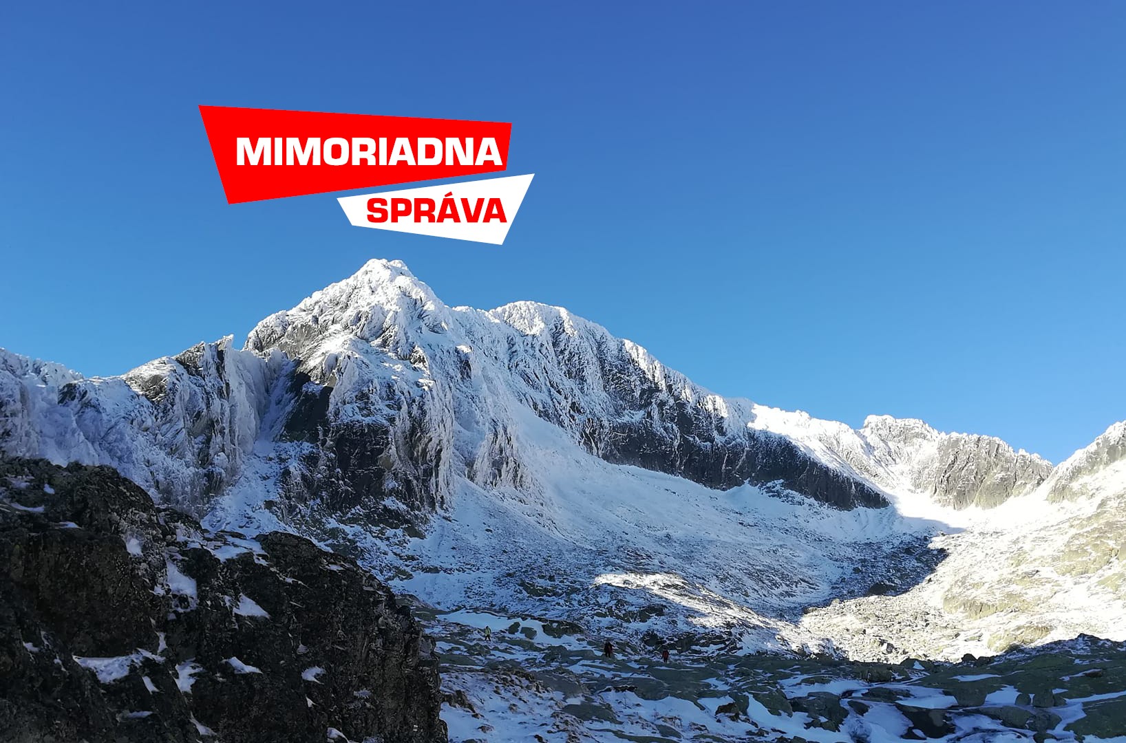 Vyššie v horách sú chodníky pokryté ľadom