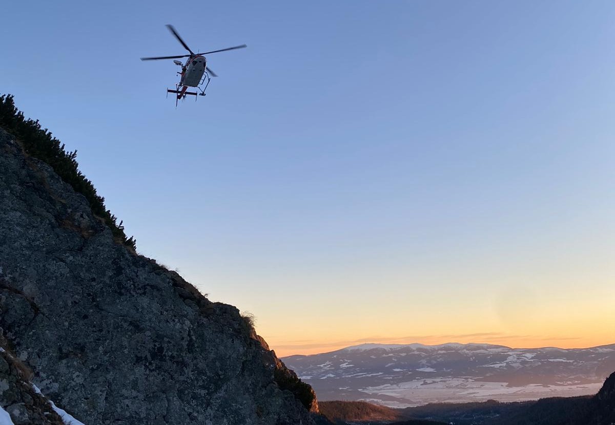 Maďarského turistu ratovali na vrtuľníku