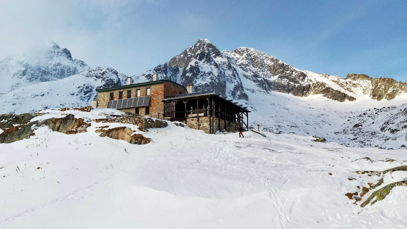 Téryho chata začiatkom decembra. Foto: Lukáš Kováč.