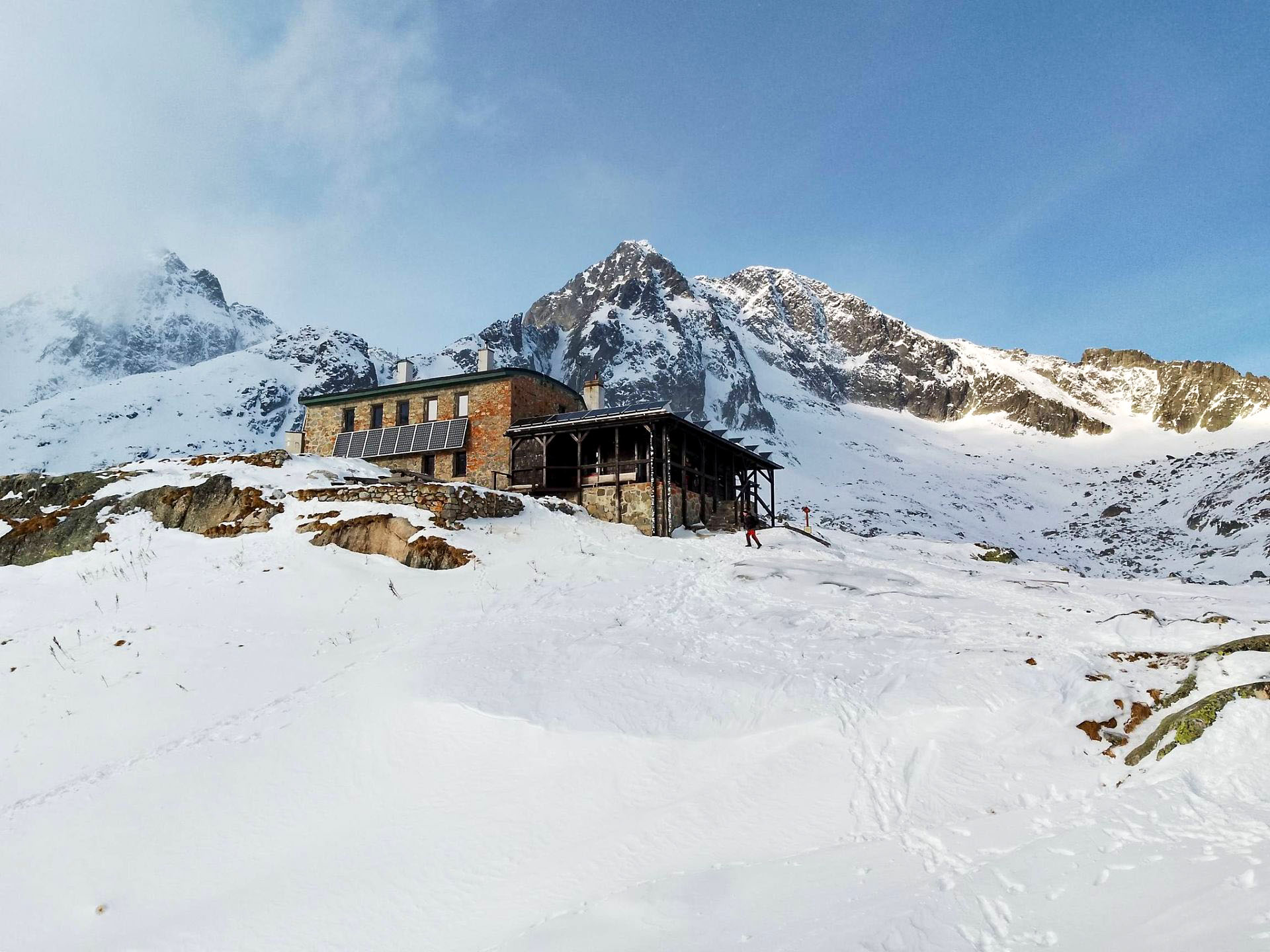 Téryho chata začiatkom decembra. Foto: Lukáš Kováč.