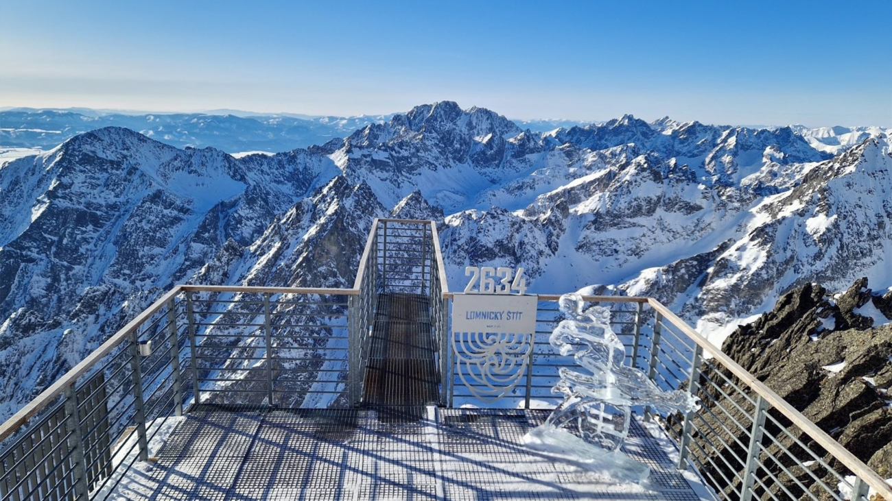 Výhľad z Lomnického štítu. Foto: Emma Tóth.