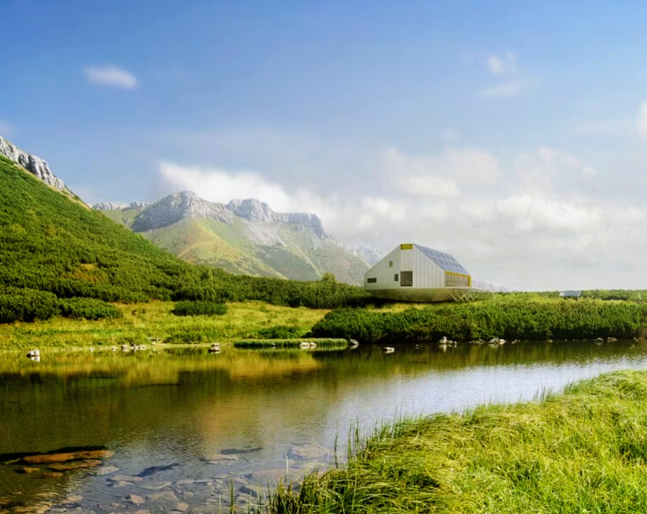 Jeden z návrhov na obnovu Kežmarskej chaty