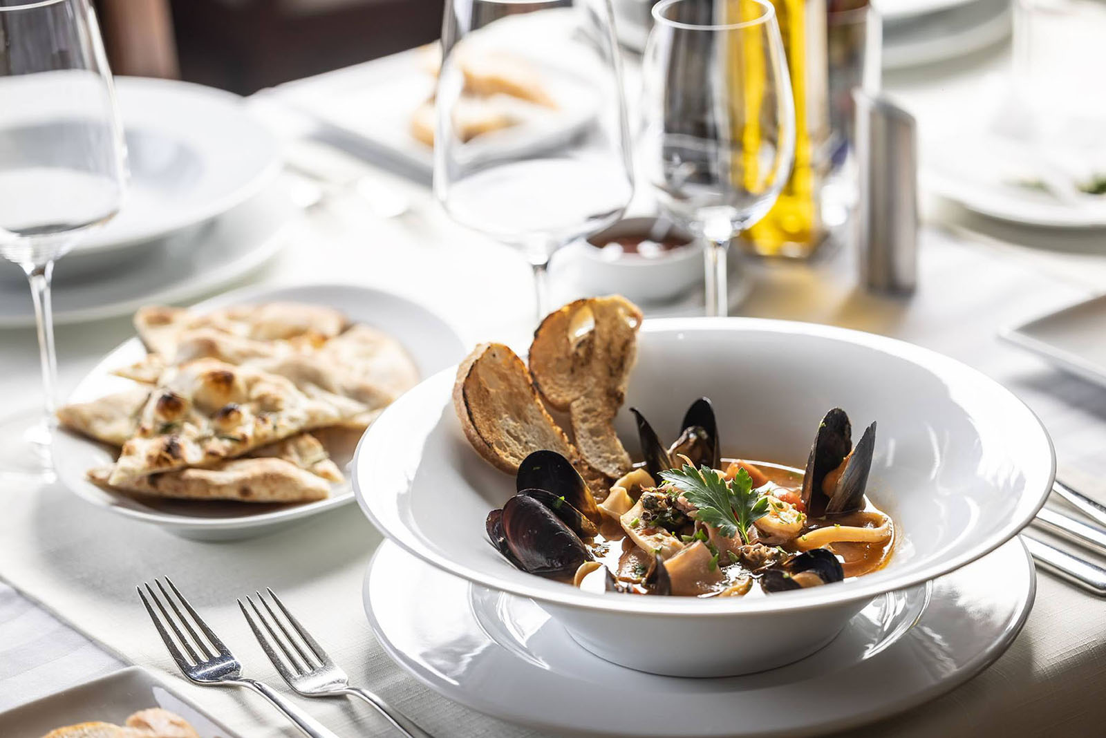 Stredomorská kuchyňa v reštaurácii La Famiglia. Foto: Facebook La Famiglia Tatry.