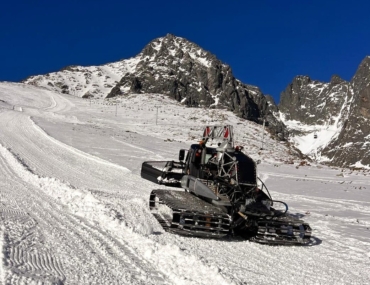 Úprava zjazdovky v Lomnickom sedle