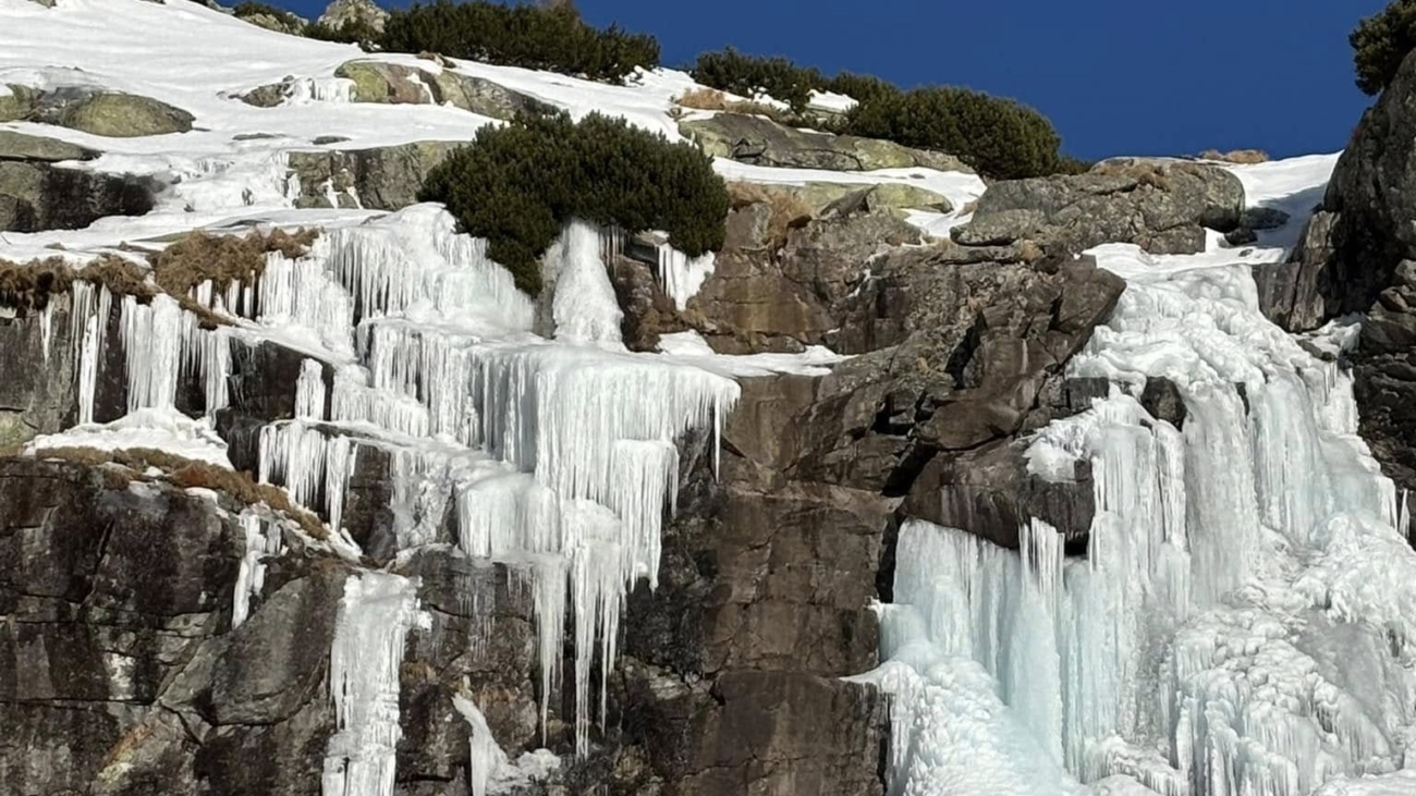 Vodopád Skok v zime