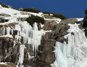 Vodopád Skok v zime