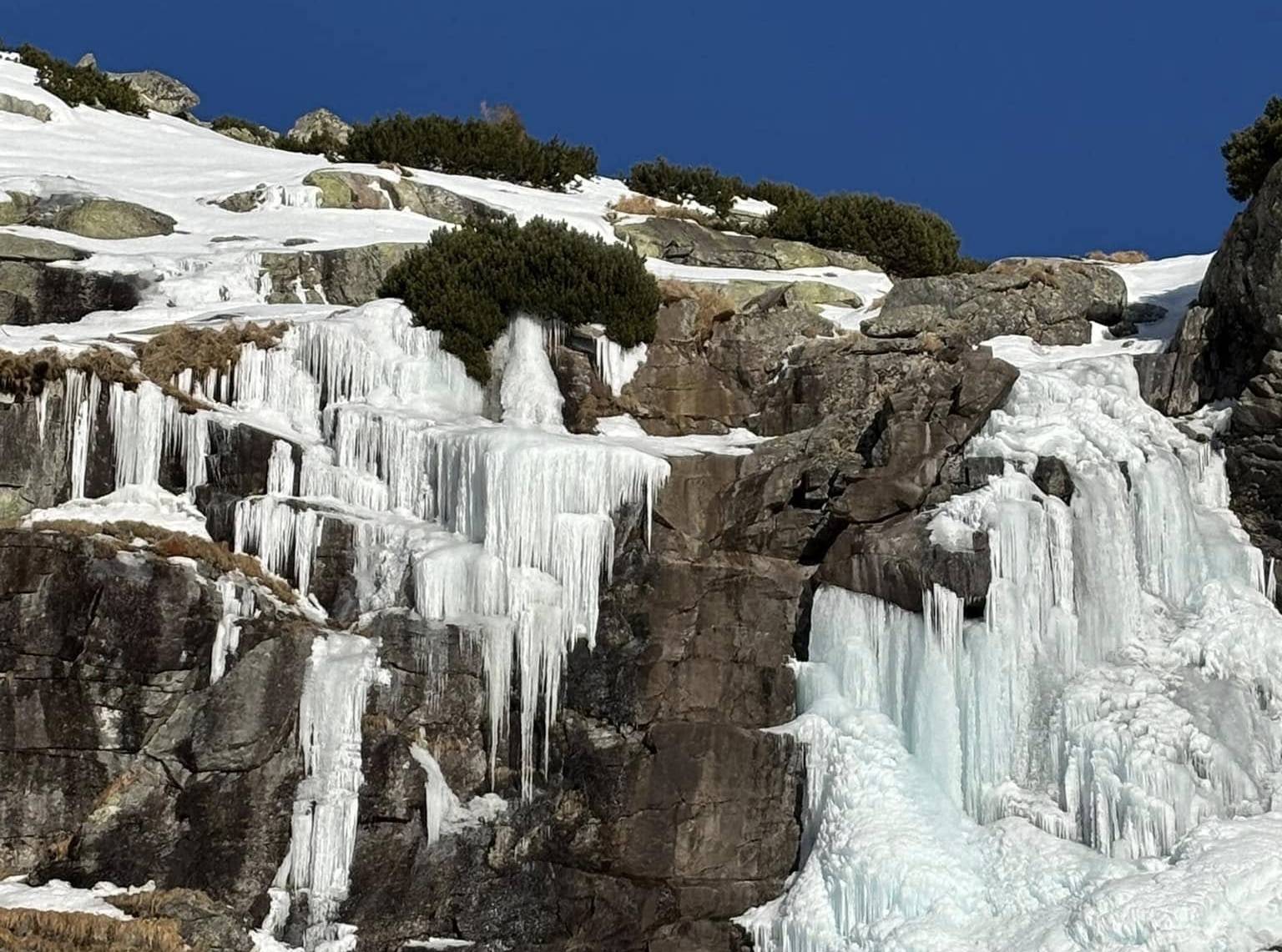 Vodopád Skok v zime