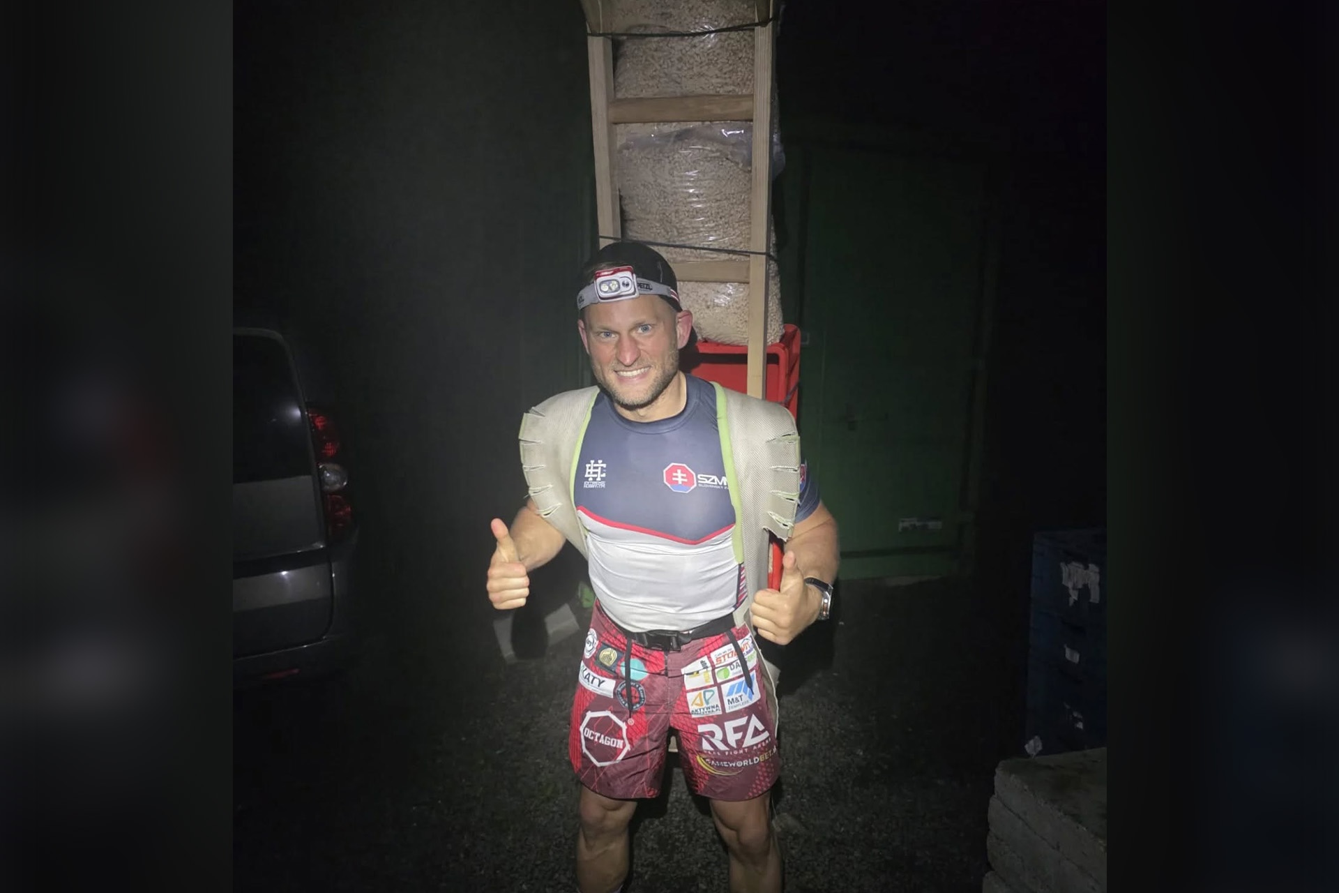 Adrian Mendel vyniesol na Zamkovského chatu 550 kilogramov nákladu. Foto: Facebook Zamkovského chata.