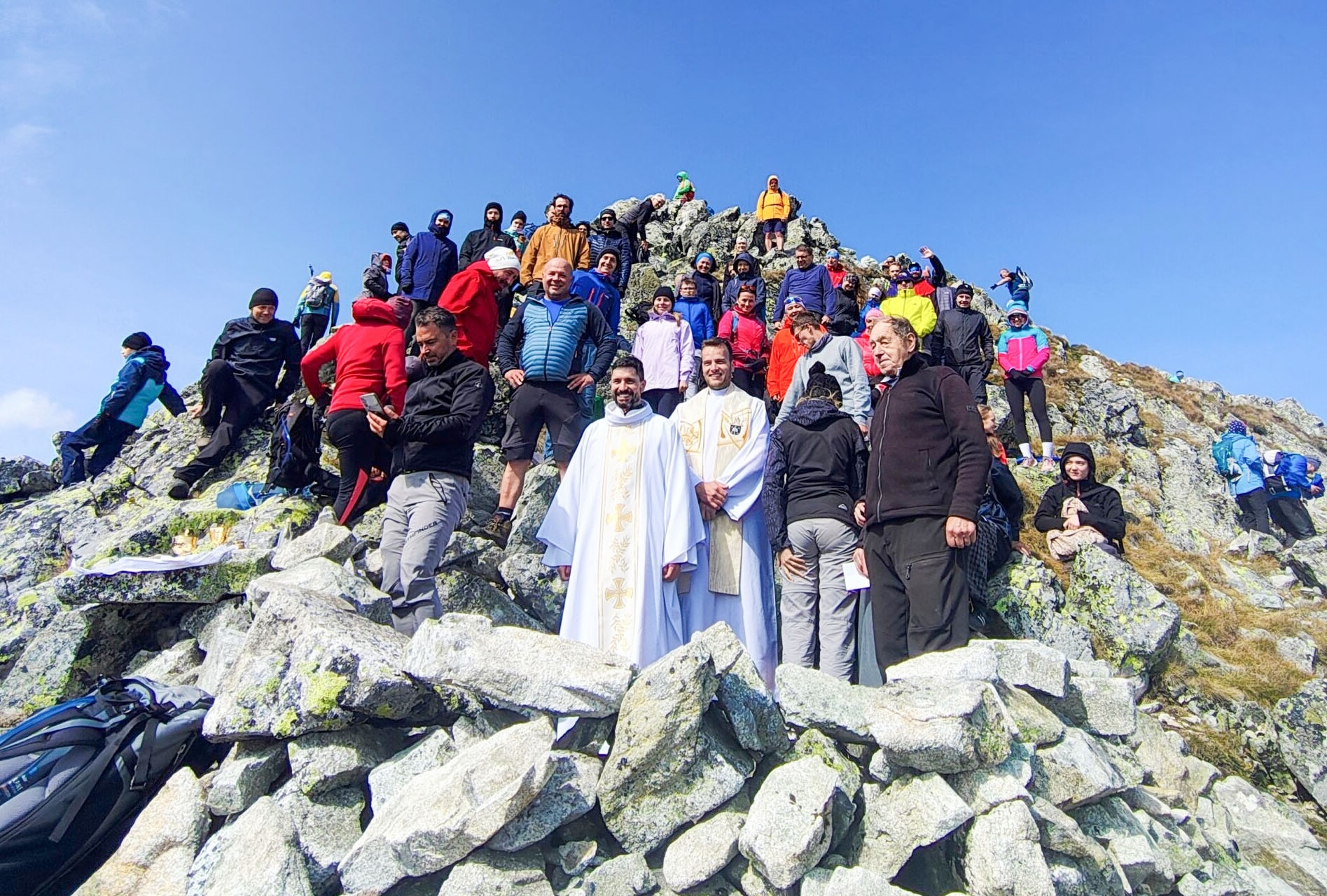 Vlaňajšia svätá omša na Východnej Vysokej. Foto: zdroj Rímskokatolícka farnosť Vysoké Tatry.
