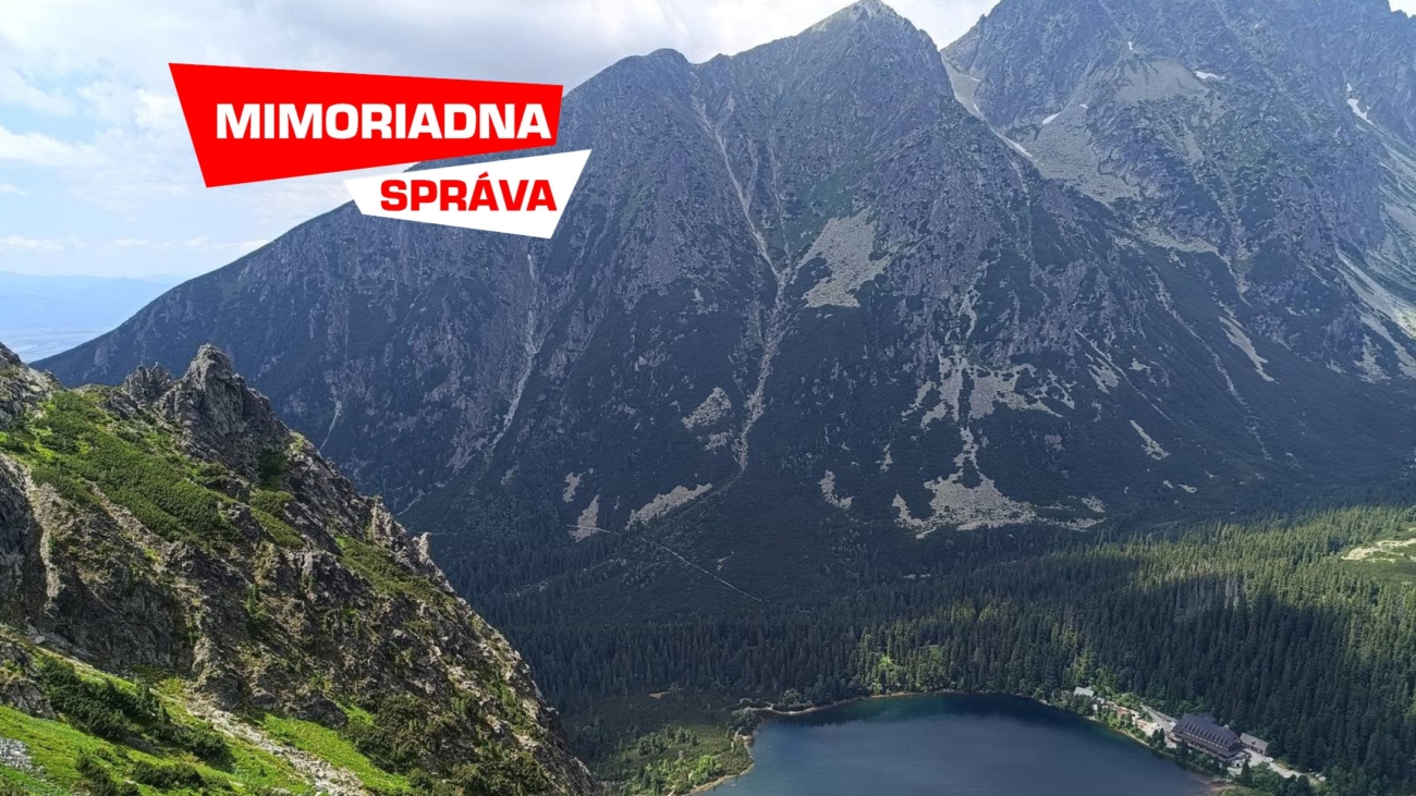 Popradské pleso pri výstupe na Ostrvu