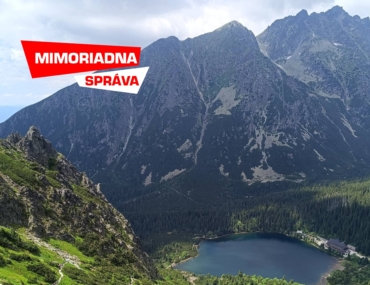 Popradské pleso pri výstupe na Ostrvu