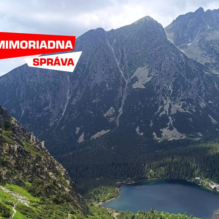 Popradské pleso pri výstupe na Ostrvu