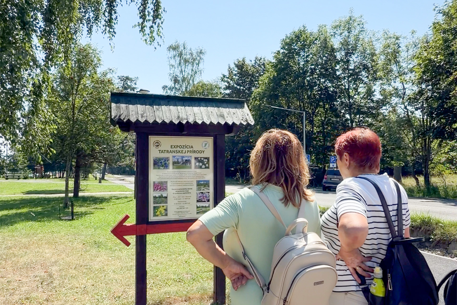Náučná tabuľa v areáli Botanickej záhrady. Foto: Gabriela Kinčoková.