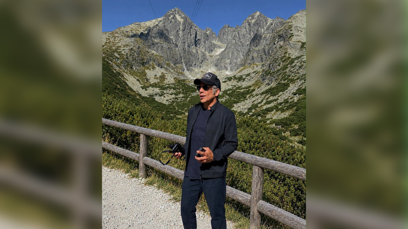 Ben Stiller vo Vysokých Tatrách. Foto: FB stránka Vysoké Tatry – Hory zážitkov.