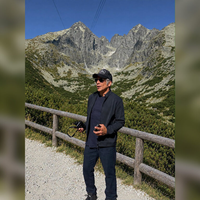 Ben Stiller vo Vysokých Tatrách. Foto: FB stránka Vysoké Tatry – Hory zážitkov.