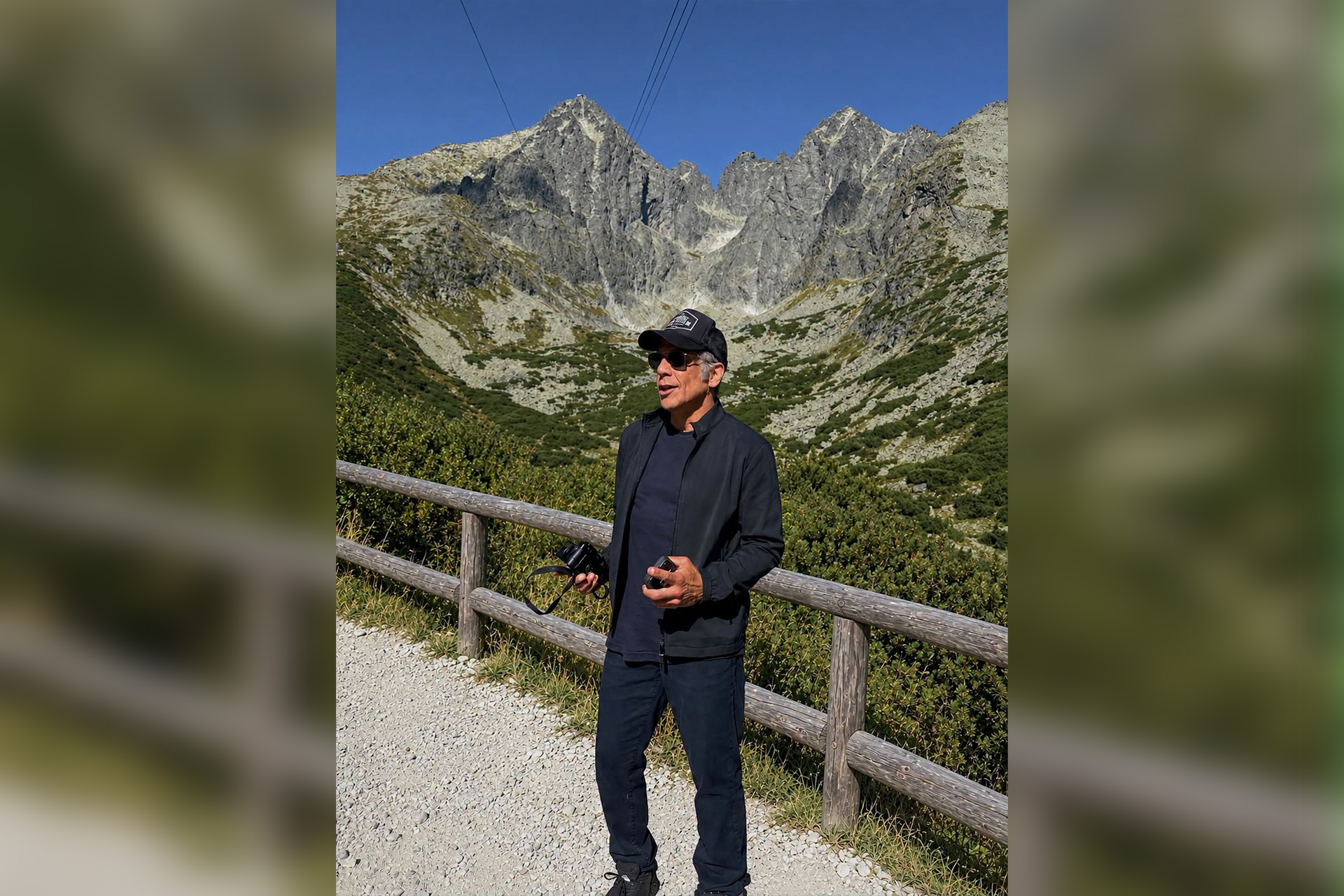 Ben Stiller vo Vysokých Tatrách. Foto: FB stránka Vysoké Tatry – Hory zážitkov.
