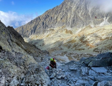Záchranár pod Batizovskou próbou v Batizovskej doline