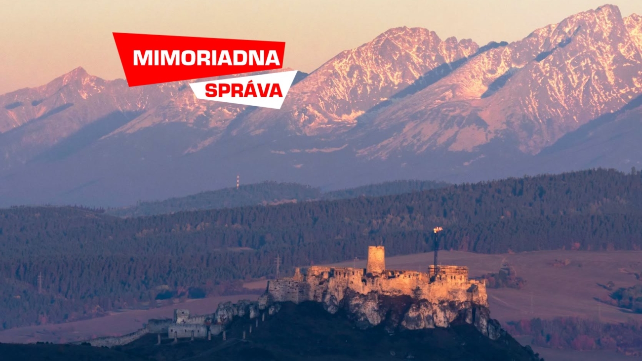 Panoráma Tatier od Spišského hradu