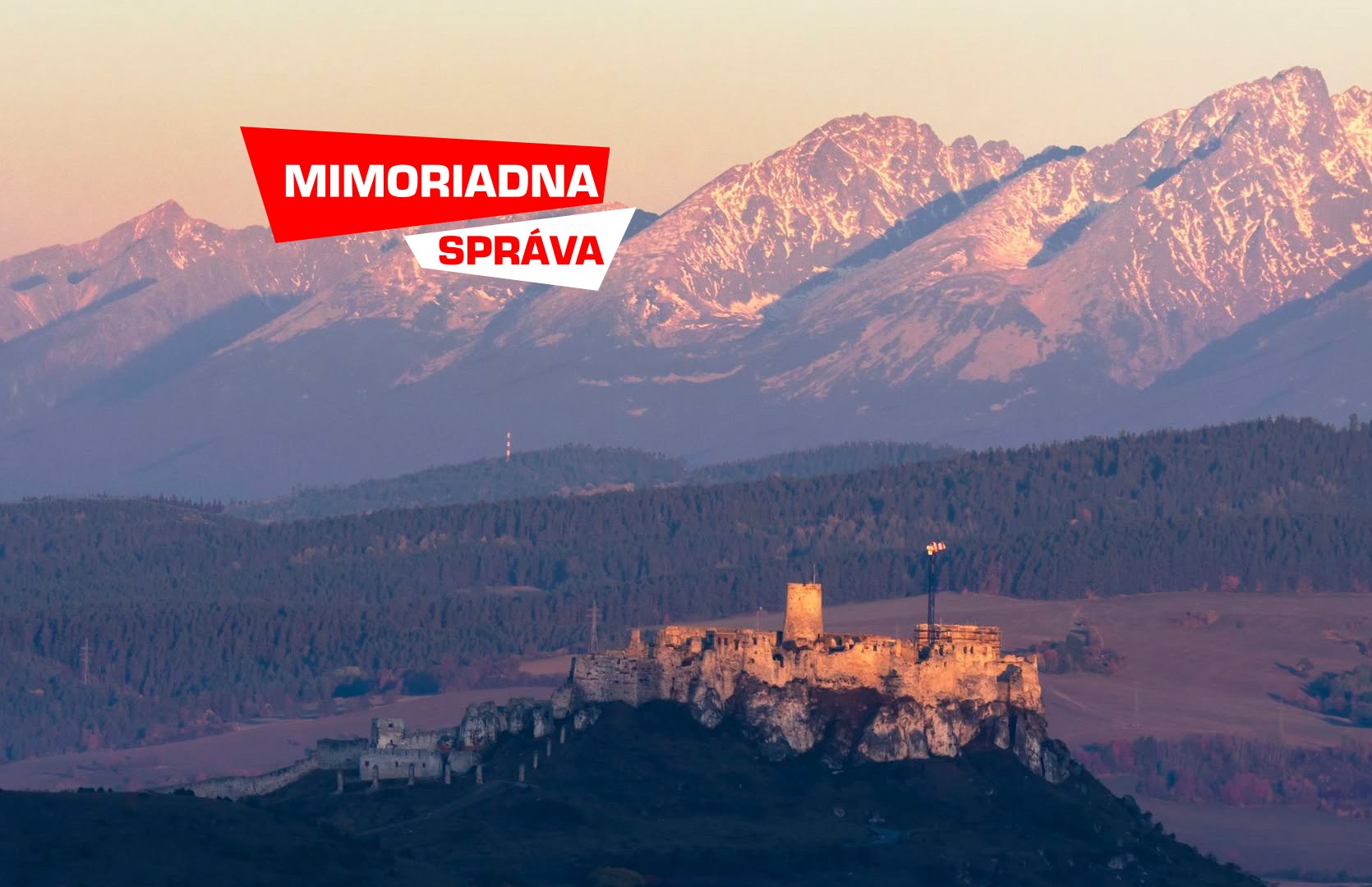 Panoráma Tatier od Spišského hradu